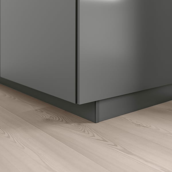 FÖRBÄTTRA plinth, dark grey, 220x8 cm