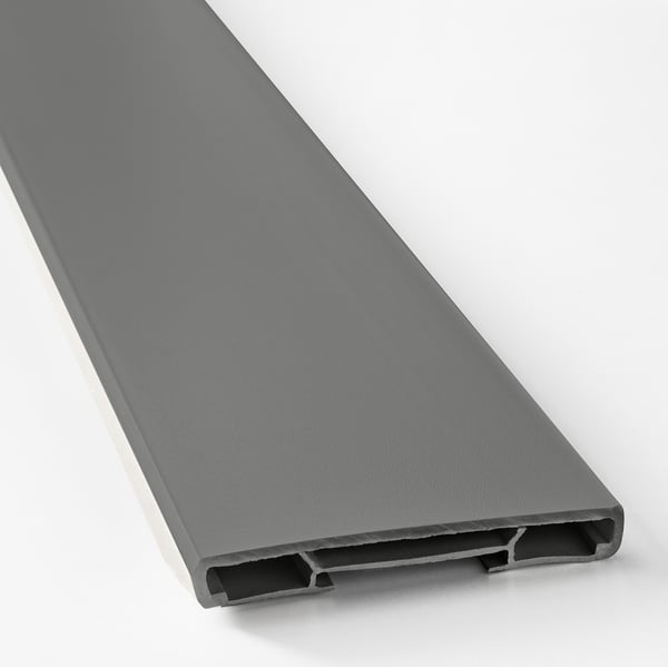 FÖRBÄTTRA plinth, dark grey, 220x8 cm