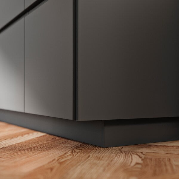 FÖRBÄTTRA plinth, dark grey, 220x8 cm