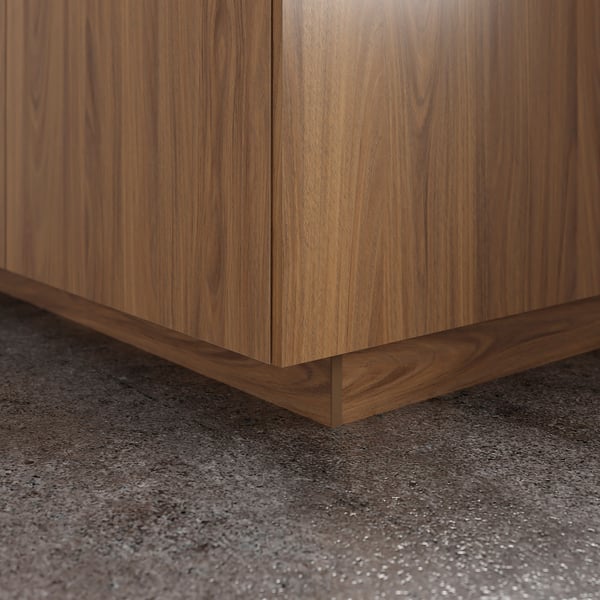 FÖRBÄTTRA plinth, brown walnut effect, 220x8 cm