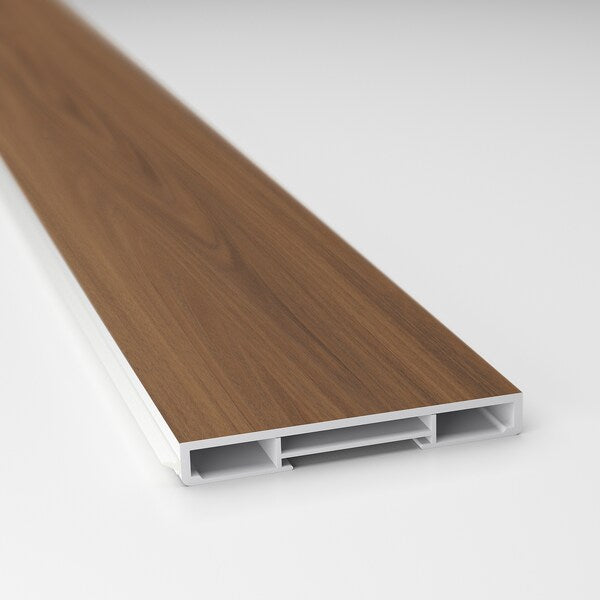 FÖRBÄTTRA plinth, brown walnut effect, 220x8 cm