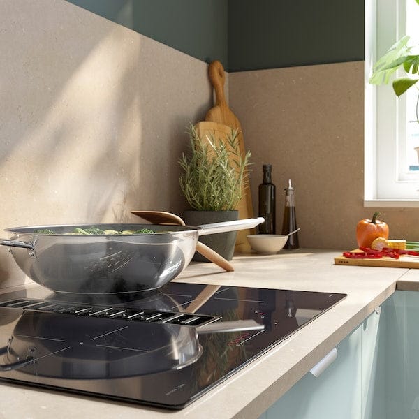 Ikea FÖRDELAKTIG Induction hob/integrated extractor 500 black 60 cm , 60 cm