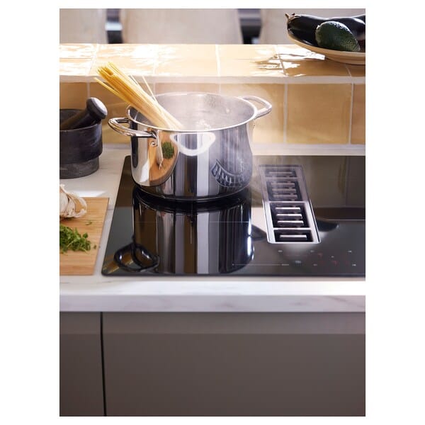 Ikea FÖRDELAKTIG Induction hob/integrated extractor 500 black 60 cm , 60 cm