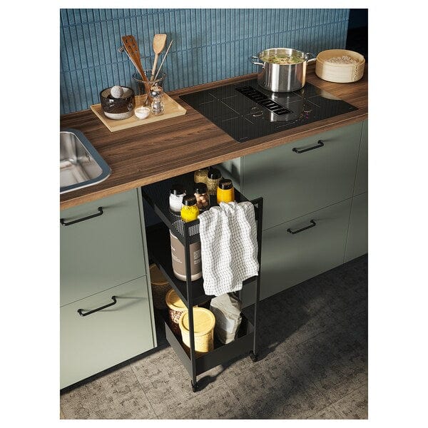 Ikea FÖRDELAKTIG Induction hob/integrated extractor 500 black 60 cm , 60 cm