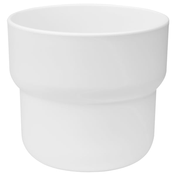 FÖRENLIG plant pot, in/outdoor white, 9 cm