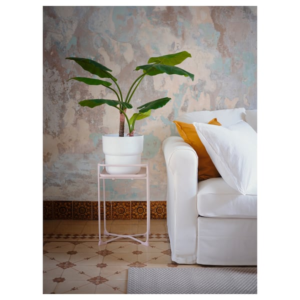 FÖRENLIG plant pot, in/outdoor white, 24 cm