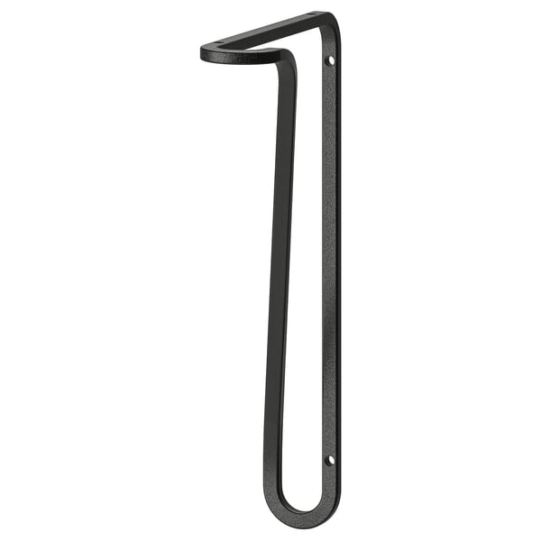 FÖRLÄGGARE bracket, black, 18x25 cm