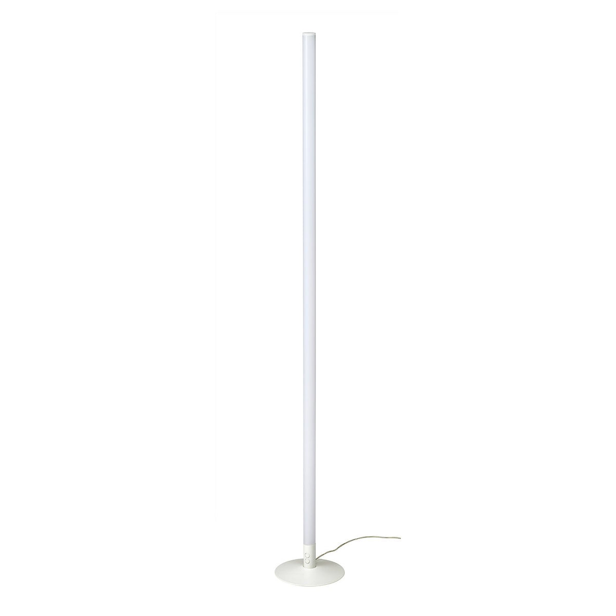 FÖRLIG LED floor/wall lamp, white/adjustable colour, 132 cm