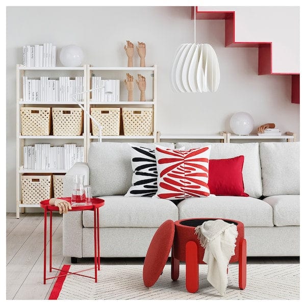 Ikea FÖRLUNDA - Pouf, with storage/Tonerud red
