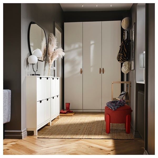 FÖRLUNDA pouffe, with storage/Tonerud red, 44 cm