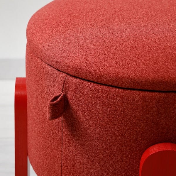 Ikea FÖRLUNDA - Pouf, with storage/Tonerud red