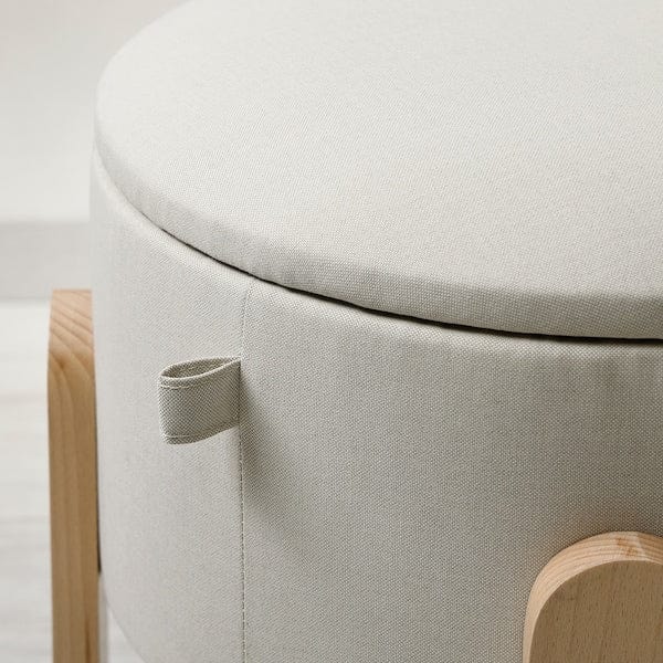 Ikea FÖRLUNDA - Pouf, with storage/Vissle beige