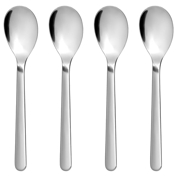 FÖRNUFT teaspoon, stainless steel, 14 cm, 4 pack