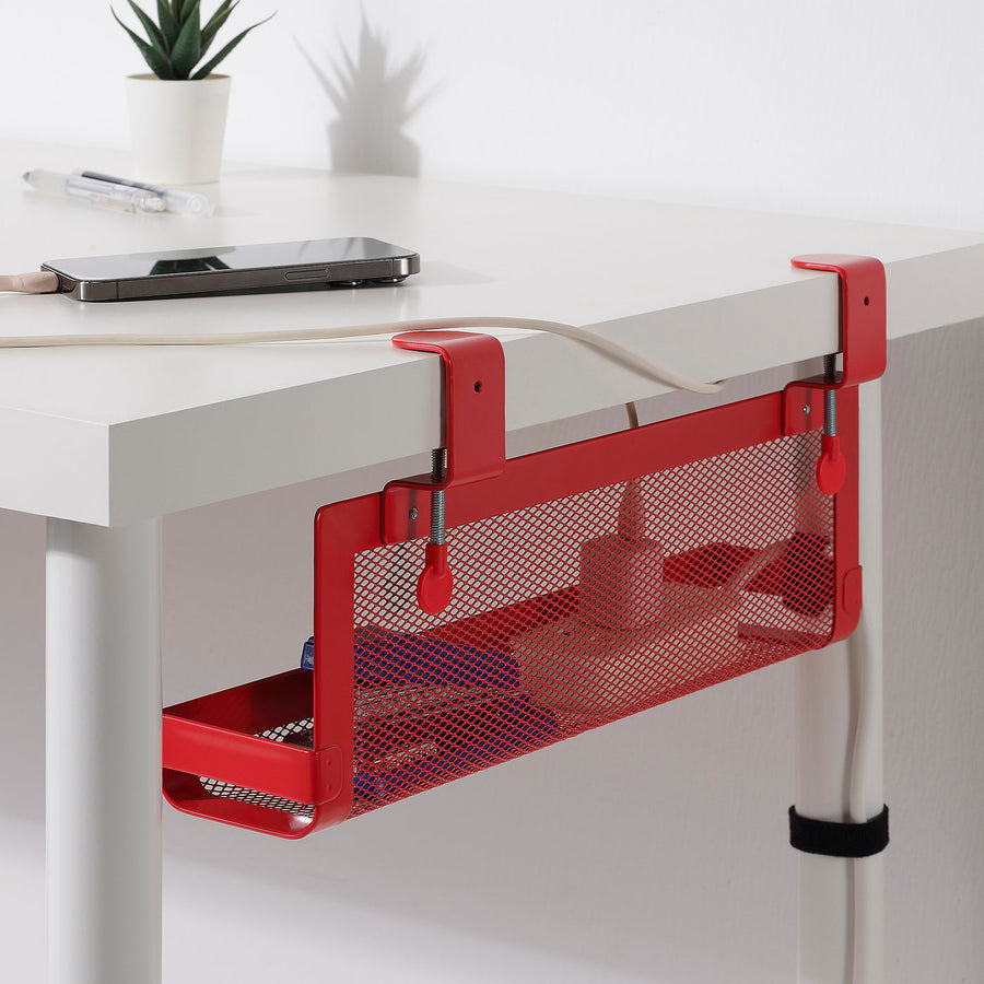FÖRSÄSONG cable management tray, red, 38 cm