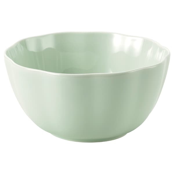 FÖSSTA - Bowl, light green petals,18 cm