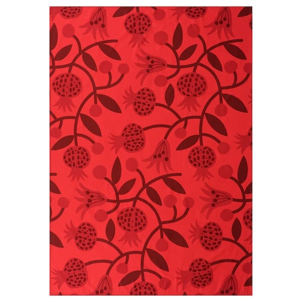 Ikea FÖSSTA - Tablecloth, red,140x200 cm