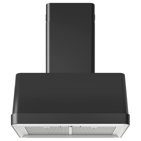 FOKUSERA Wall-mounted hood - black 70 cm , 70 cm