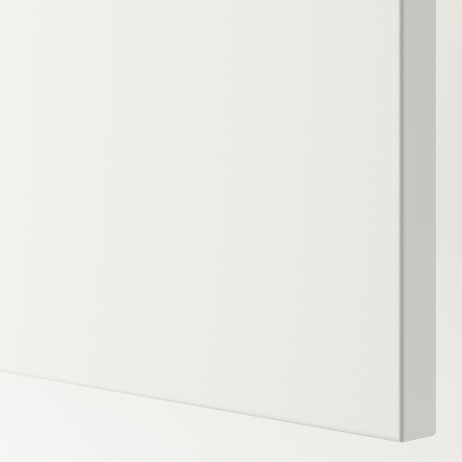FONNES door with soft closing hinges, white, 60x120 cm