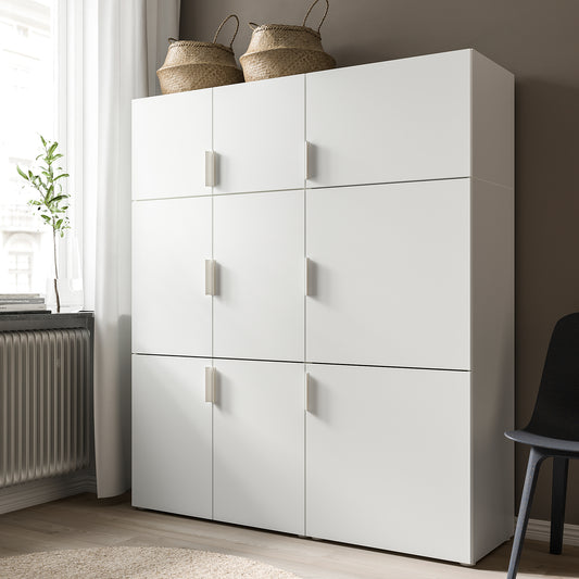 FONNES door with soft closing hinges, white, 60x40 cm