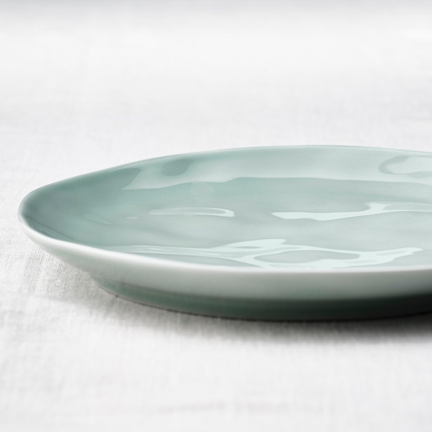 FORELLTETRA side plate, turquoise/grey, 19 cm