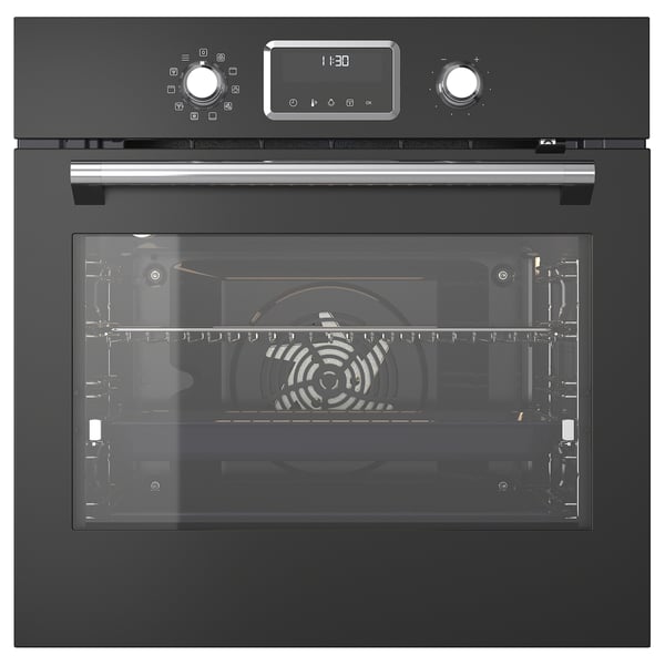 FORNEBY forced air oven with direct steam, IKEA 500 black, 150.0x59.4 cm