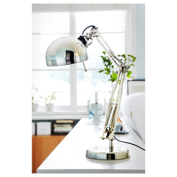 FORSÅ Working lamp - nickel-plated ,