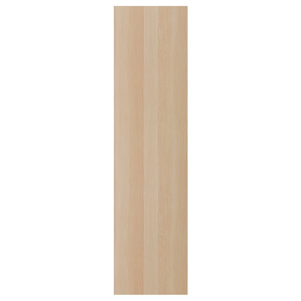 FORSAND door with hinges, white stained oak effect, 50x195 cm