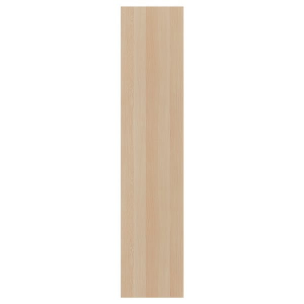 FORSAND door with hinges, white stained oak effect, 50x229 cm