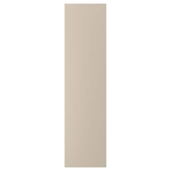 FORSAND - Door with hinges, grey-beige, 50x195 cm