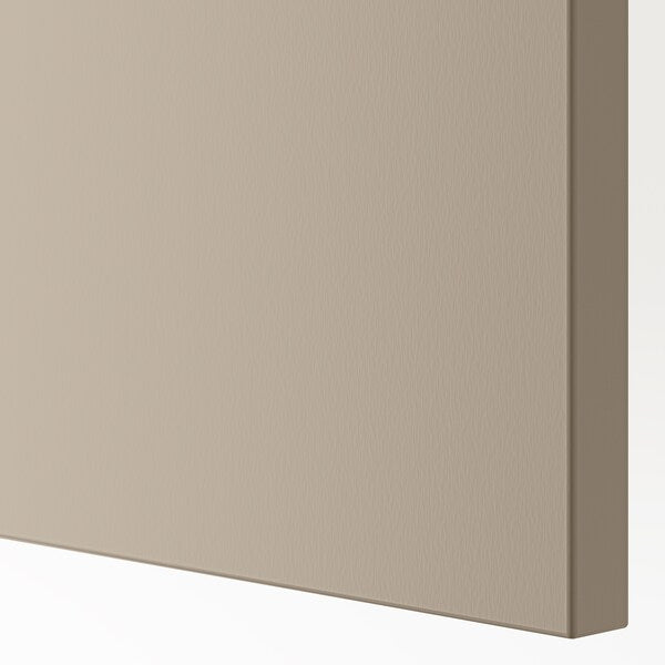 FORSAND - Door with hinges, grey-beige, 50x229 cm