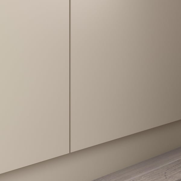 FORSAND - Door with hinges, grey-beige, 50x229 cm