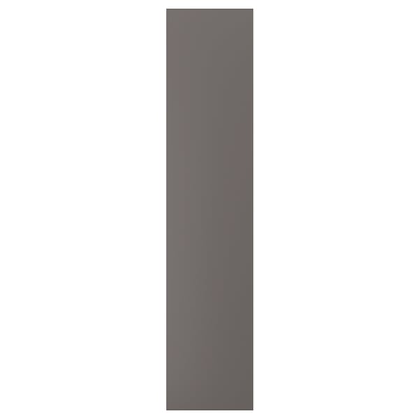 FORSAND door with hinges, dark grey, 50x229 cm