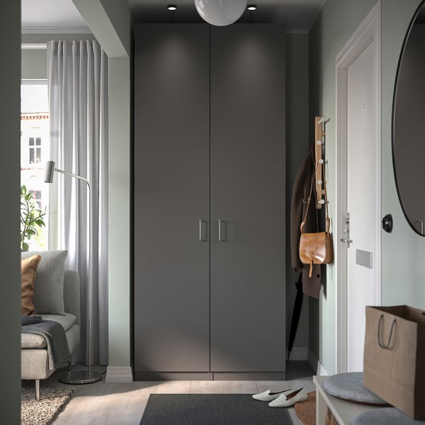 FORSAND door, dark grey, 50x229 cm