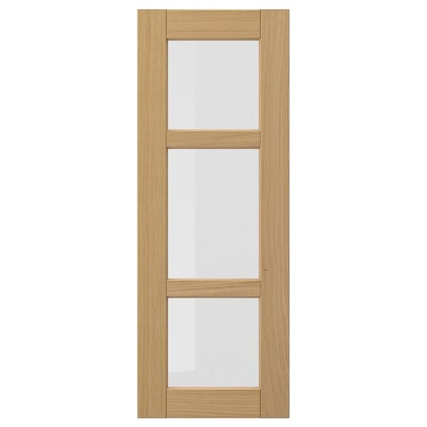 Ikea FORSBACKA - Glass door, oak, 30x80 cm