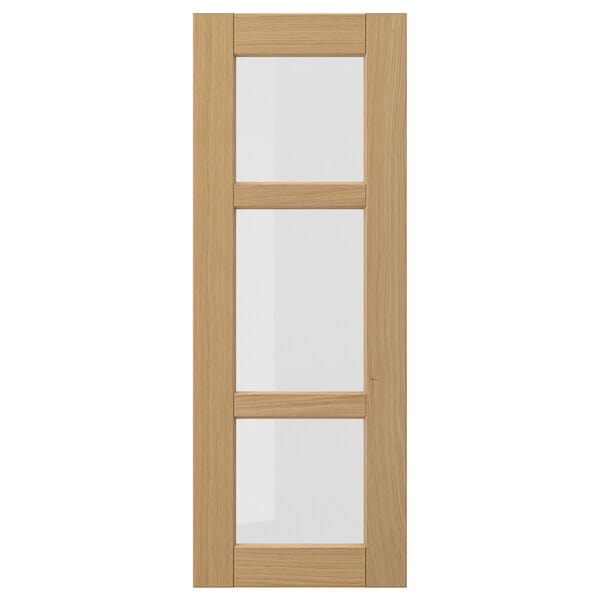 Ikea FORSBACKA - Glass door, oak, 30x80 cm