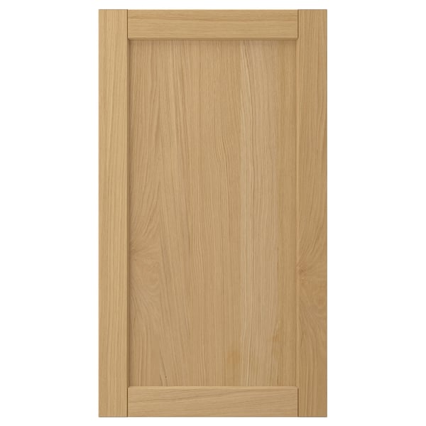 FORSBACKA front for dishwasher, oak, 45x80 cm