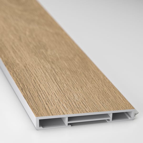 FORSBACKA plinth, oak effect, 220x8 cm