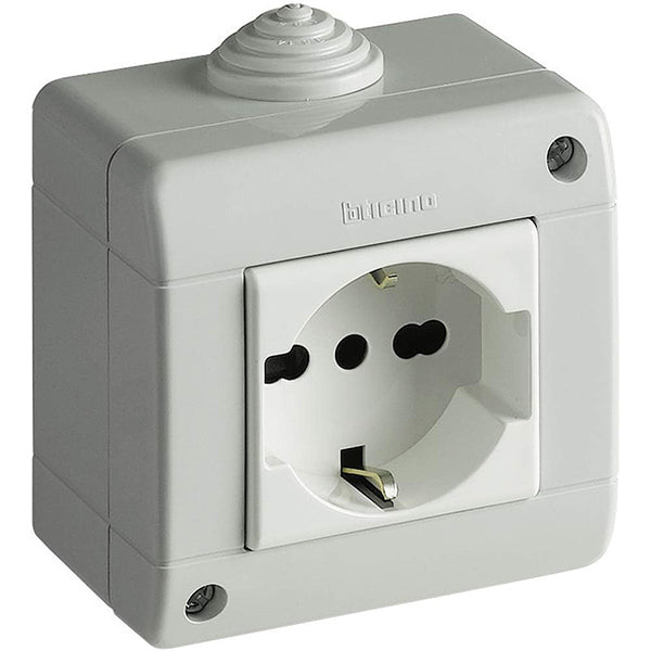 KIT - TWO WAY SCHUKO SOCKET IN IP40 HOUSING 2 MOD