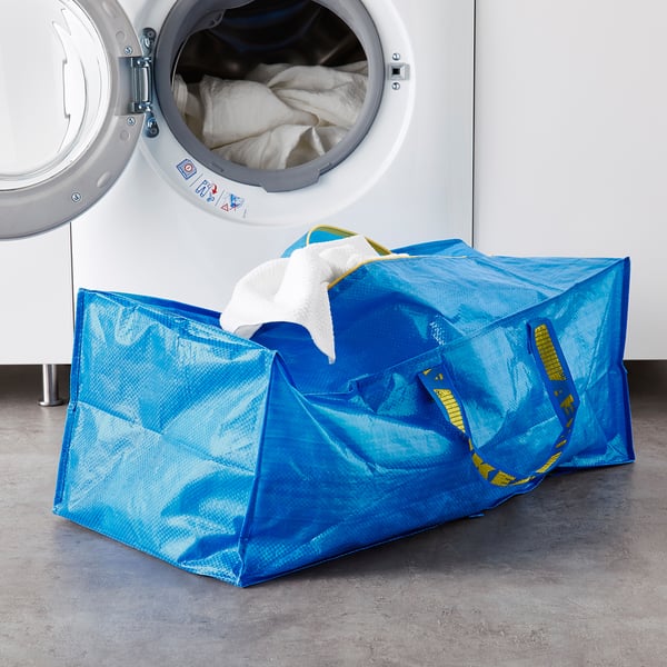 FRAKTA - Trunk for trolley, blue , 73x35x30 cm 76 l