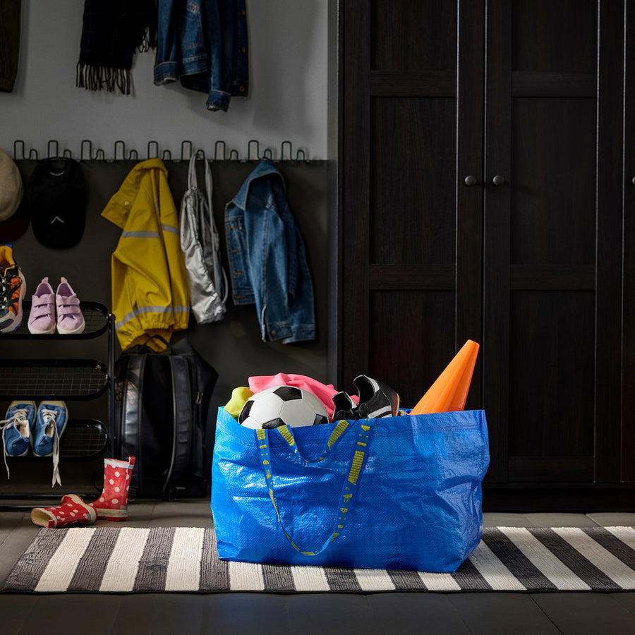 FRAKTA carrier bag, large, blue, 55 cm