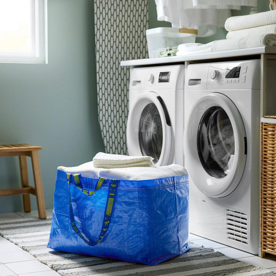 FRAKTA carrier bag, large, blue, 55 cm