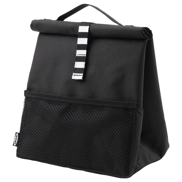 FRAMTUNG - FRAMTUNG Lunch bag, black, 22x17x35 cm