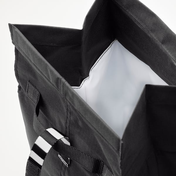 FRAMTUNG lunch bag, black, 22x17x35 cm