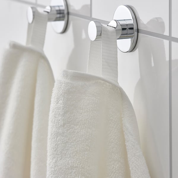 FREDRIKSJÖN - FREDRIKSJÖN Bath towel, white, 70x140 cm