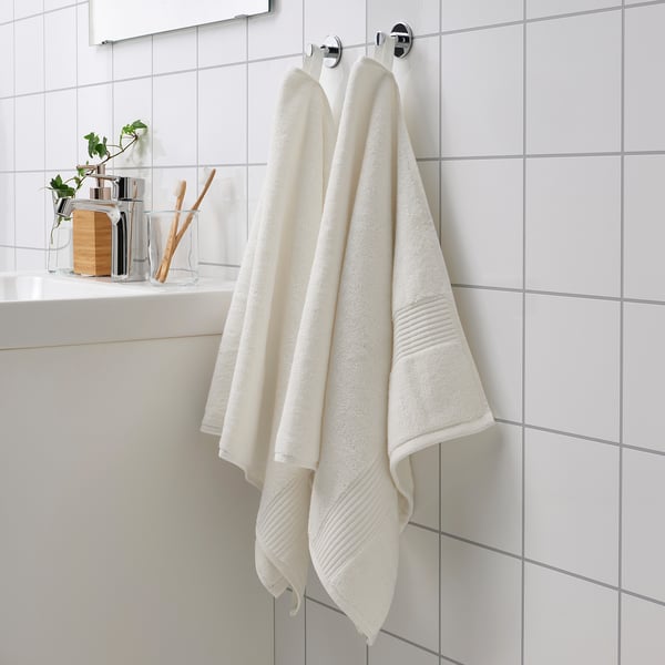 FREDRIKSJÖN - FREDRIKSJÖN Hand towel, white, 50x100 cm