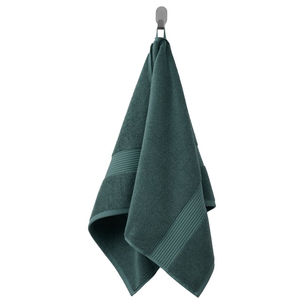 FREDRIKSJÖN - Towel, turquoise-grey,50x100 cm