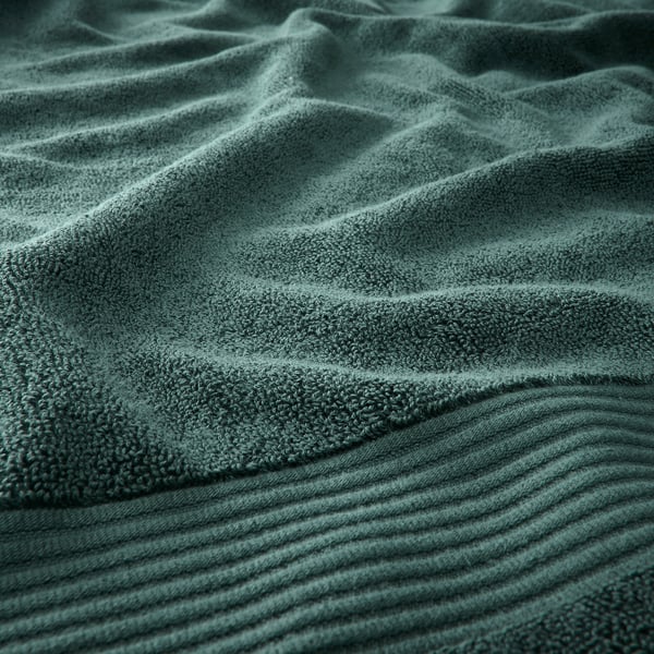 FREDRIKSJÖN - Towel, turquoise-grey,50x100 cm