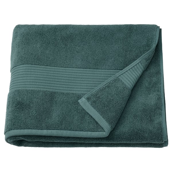 FREDRIKSJÖN - Towel, turquoise-grey,70x140 cm