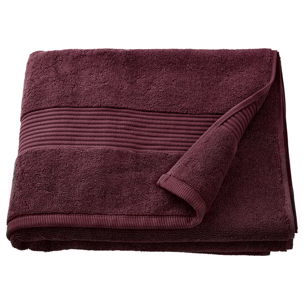 FREDRIKSJÖN - FREDRIKSJÖN Bath towel, deep red, 70x140 cm