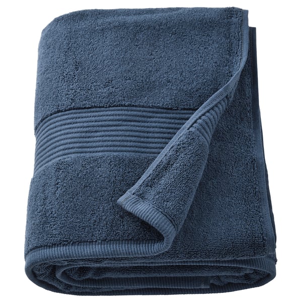 FREDRIKSJÖN - FREDRIKSJÖN Bath sheet, dark blue, 100x150 cm